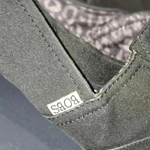 TOMS Women's Canvas Slip on Black Size 11 - Picture 3 of 5